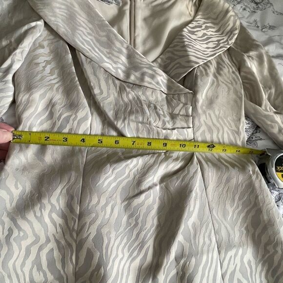 Kay Unger New York midi dress with shawl collar size 8 - Picture 7 of 10